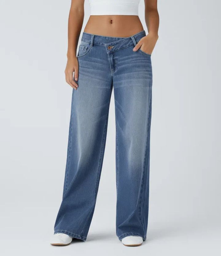 European And American Ladies Special High Waist Straight Jeans