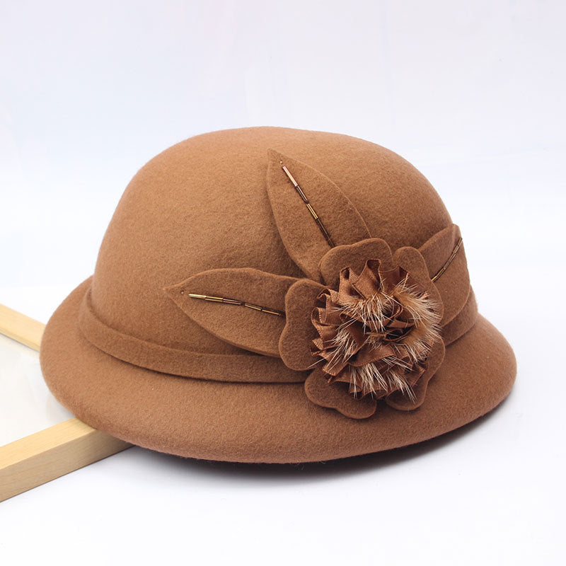Fashion Wool Wool Ermine Hat