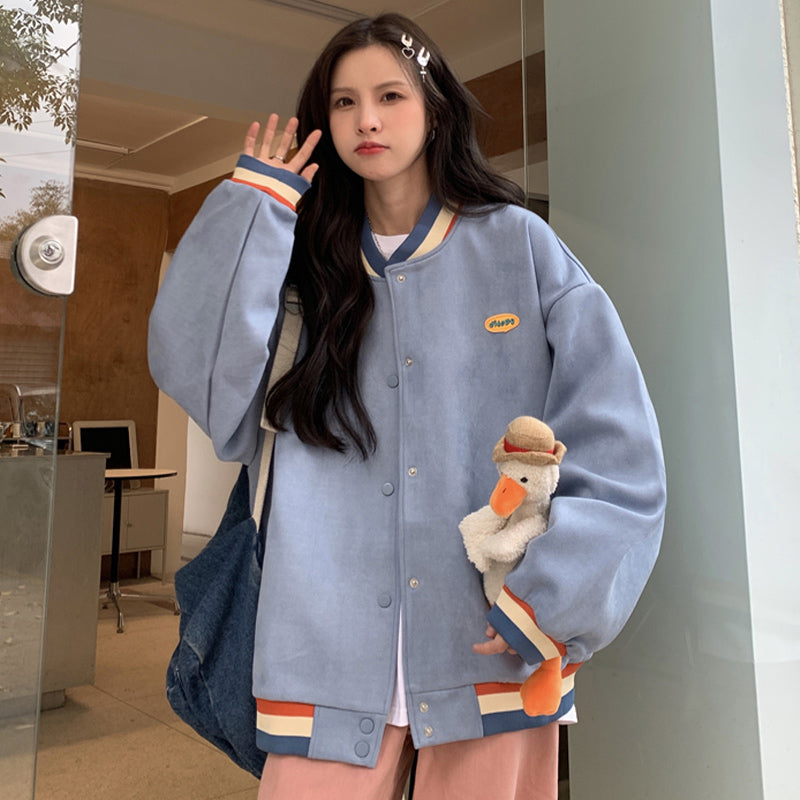 Casual Thin Retro Jacket Girl Spring And Autumn