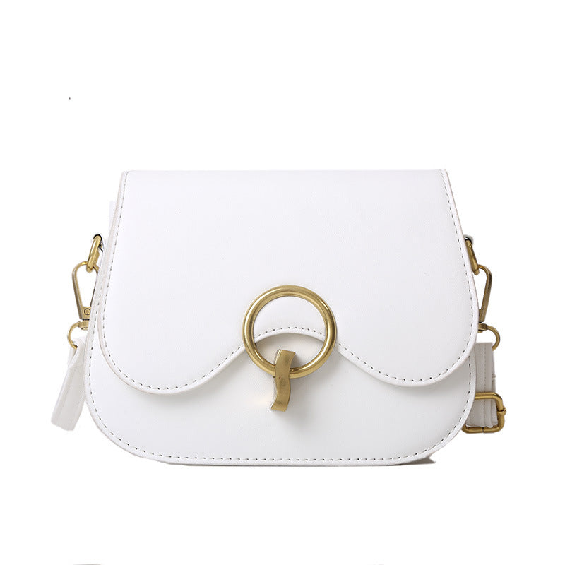 Women's Korean Vintage Simple Saddle Bag