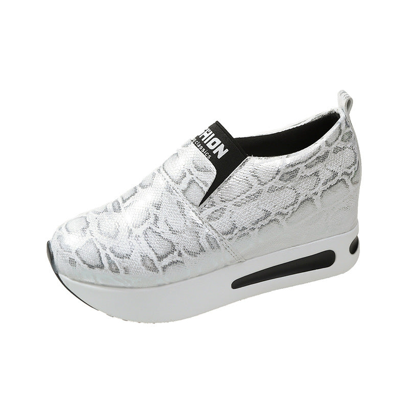 Plus Size Shallow Mouth  Height Increasing Insole Platform Women's Sports Pumps Women's Shoes