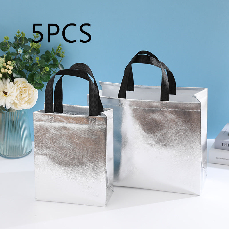 Aluminum Coated Non-woven Folding Tote Bag
