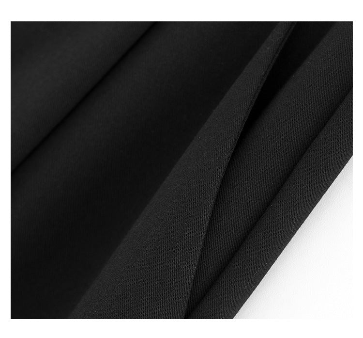 Design Mop Draping Effect Wide-leg Pants