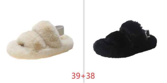 Zenda Vilde Hjemmesko i Pels til Kvinder