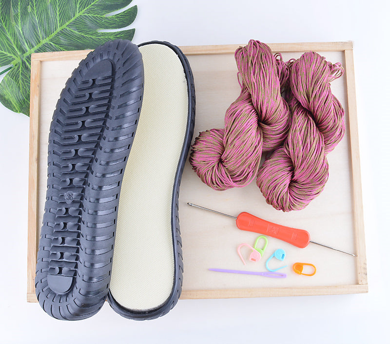 Handwoven Summer Cool Hollow Thread Water Grass Flower Bean Shoes