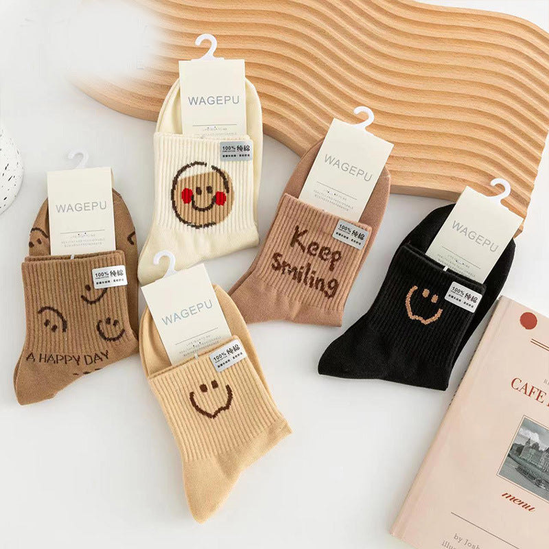 Cartoon Bear Ins Three-dimensional Flower Tulip Stockings Female