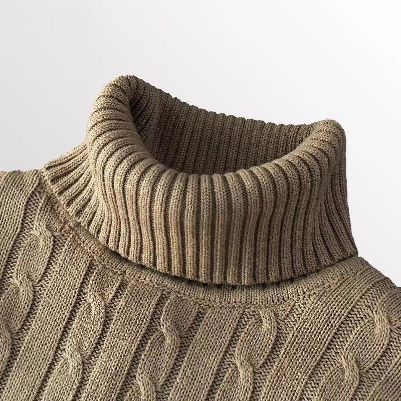 Men's Fleece-lined Thick Casual Sweater