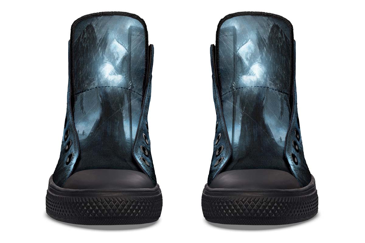 Printed Couple High-top Canvas Shoes