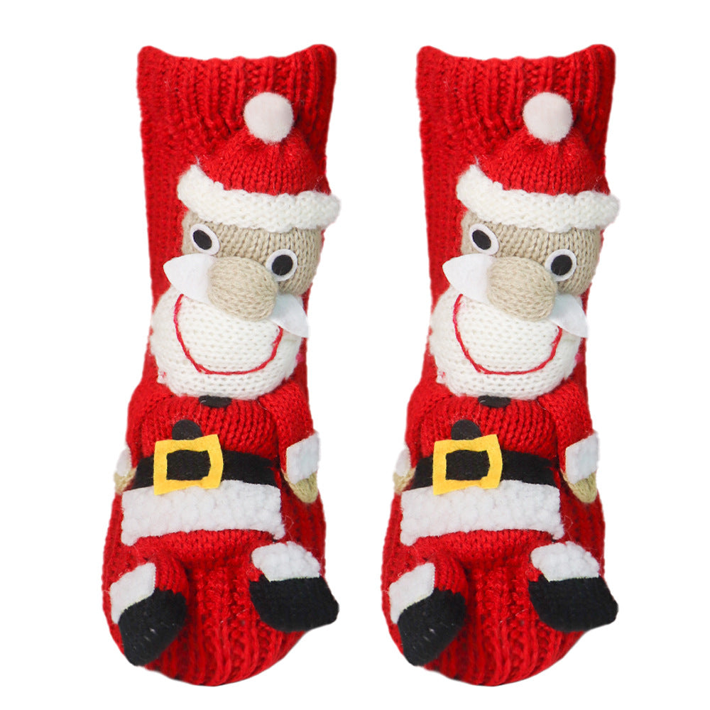 Women's Fashion 3D Cartoon Woolen Yarn Socks