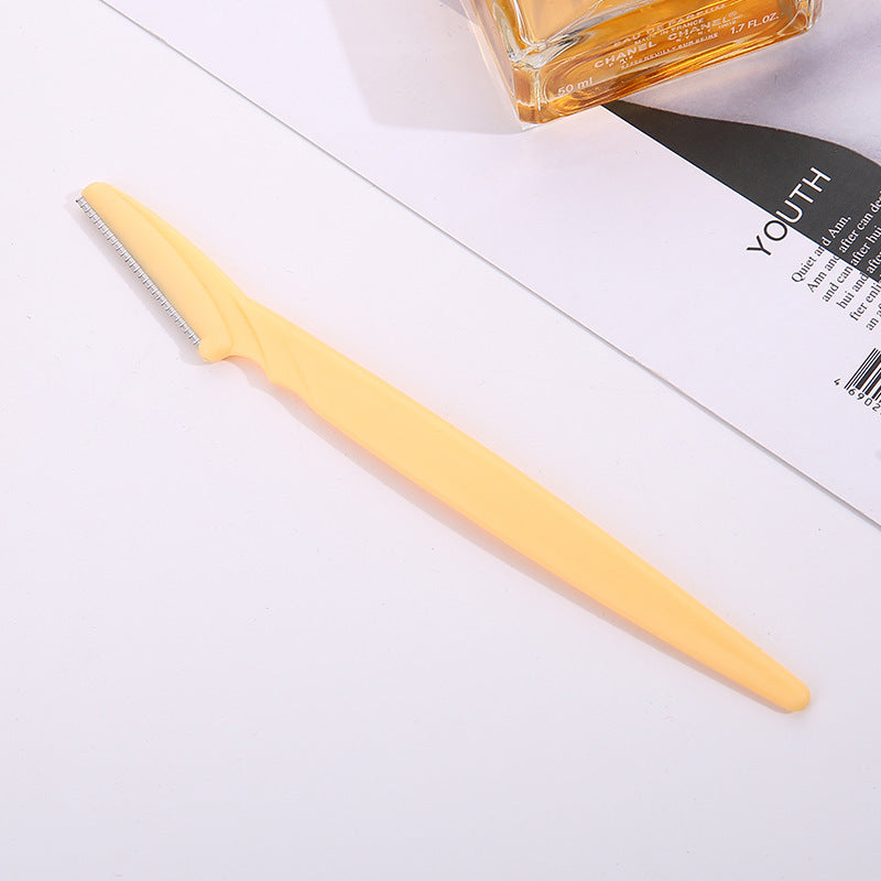 Stainless Steel Round Mixed Color Eyebrow Trimming Knife
