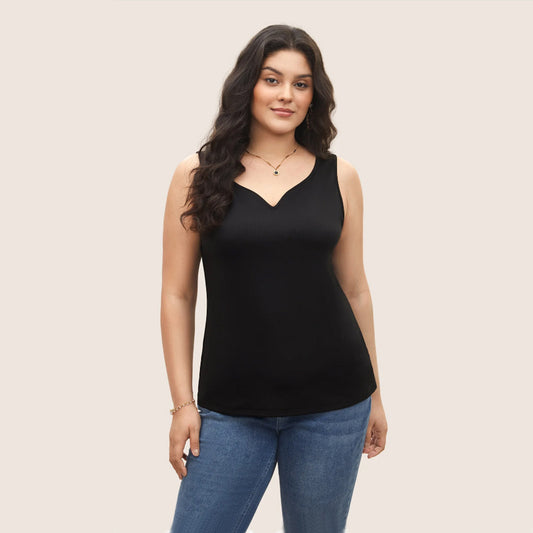 Commuting Minimalist Style V-neck Summer Casual T-shirt