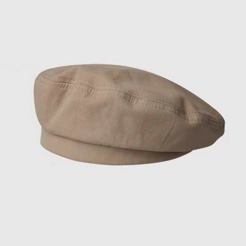 Breathable Beret, Solid And Versatile For Girls