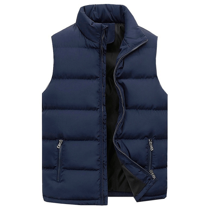 Men's Cotton-padded Coat Vest Leisure Warm