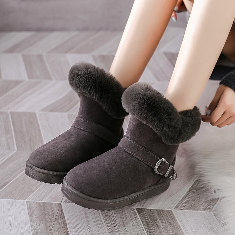 Fleece Thickened Comfortable Short Tube Women's Snow Boots