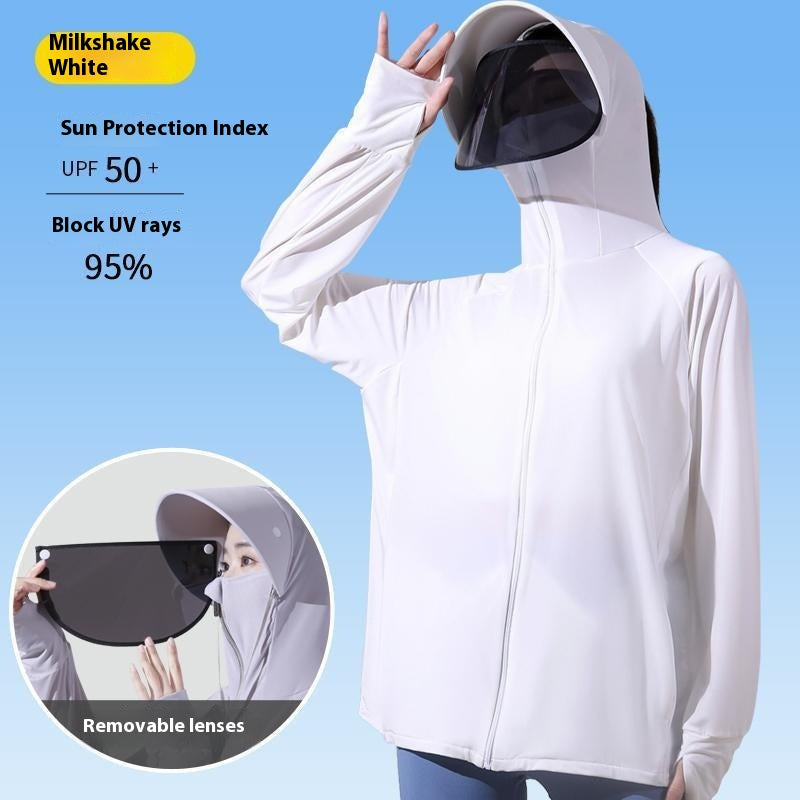 Women's Sun Protection Thin Breathable Hood Coat