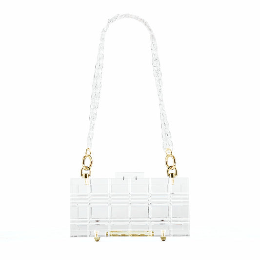 Acrylic Transparent Chain Box Shoulder Bag