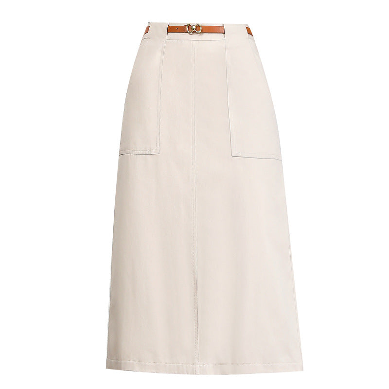 Line Temperament Women's Professional Midi Skirt