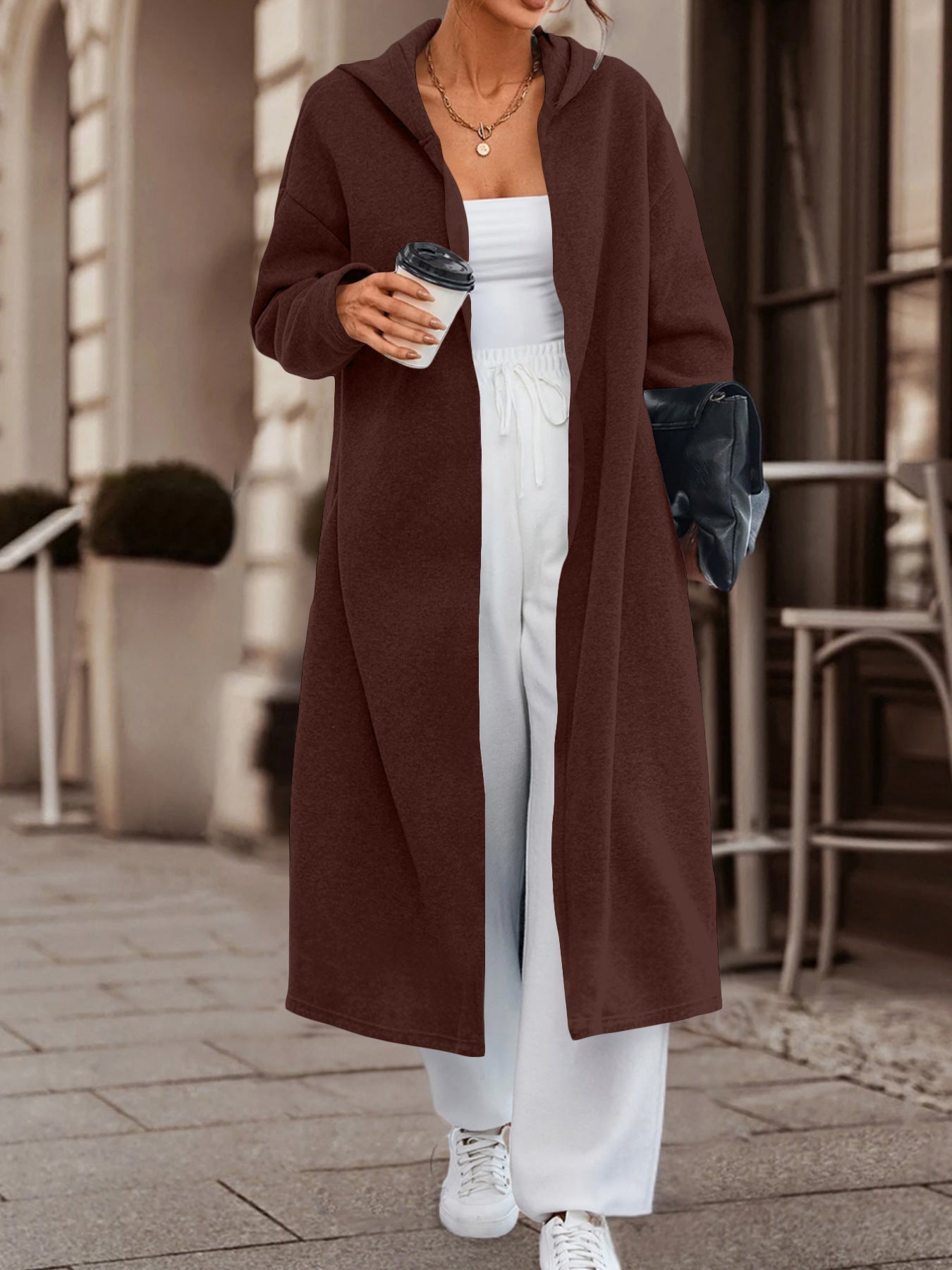 Women's Leisure Commute Long Cardigan Jacket