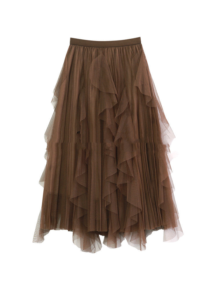 Fairy Skirt Pleated Irregular Spring And Autumn
