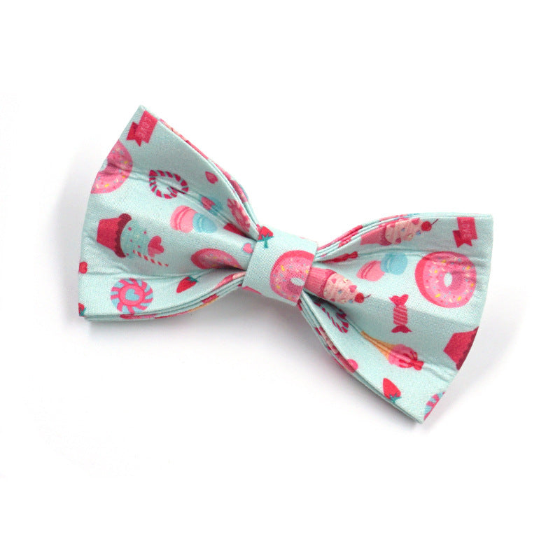 New INS Style Cute Cartoon Dog Outing Collar Leash Bow Suit
