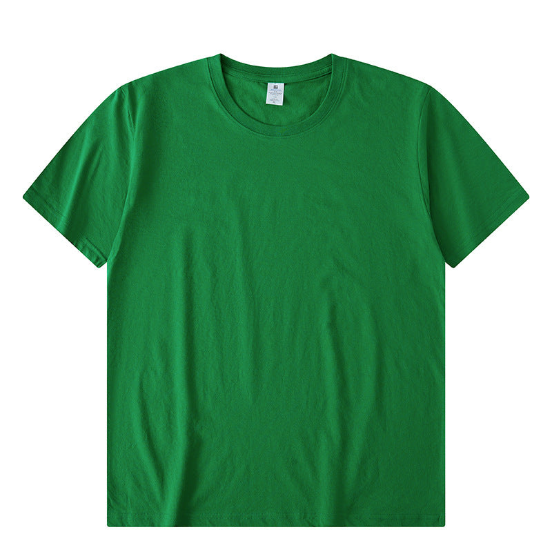 Solid Color Advertising Shirt Loose Casual Half Sleeves