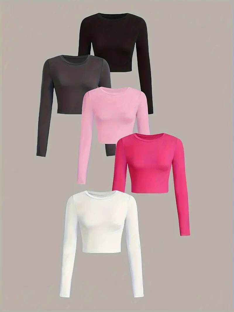 New Springsummer Long-sleeve Top Stylish And Slim-fit