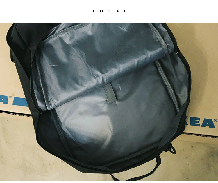 Multi-functional Retro Portable Crossbody Solid Color Reflective Backpack