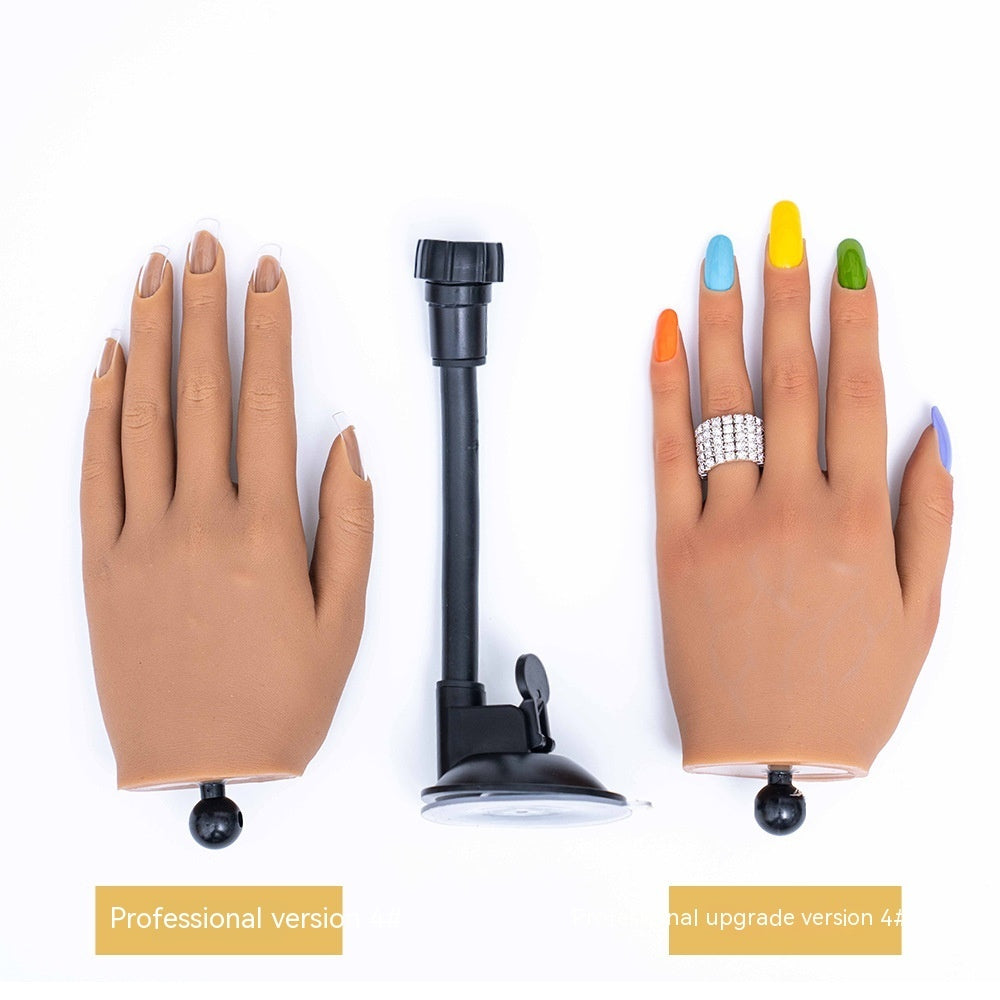 Manicure Practice Silica Gel Practice Prosthetic Hand Props Model