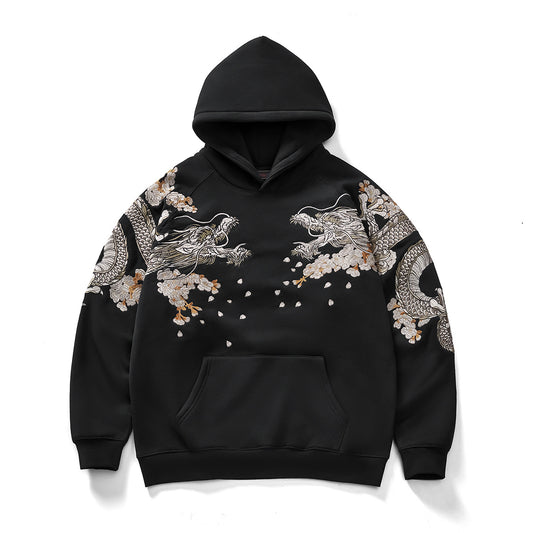 Mens Loose Fit Polyester Embroidered Chinese Style Jacket