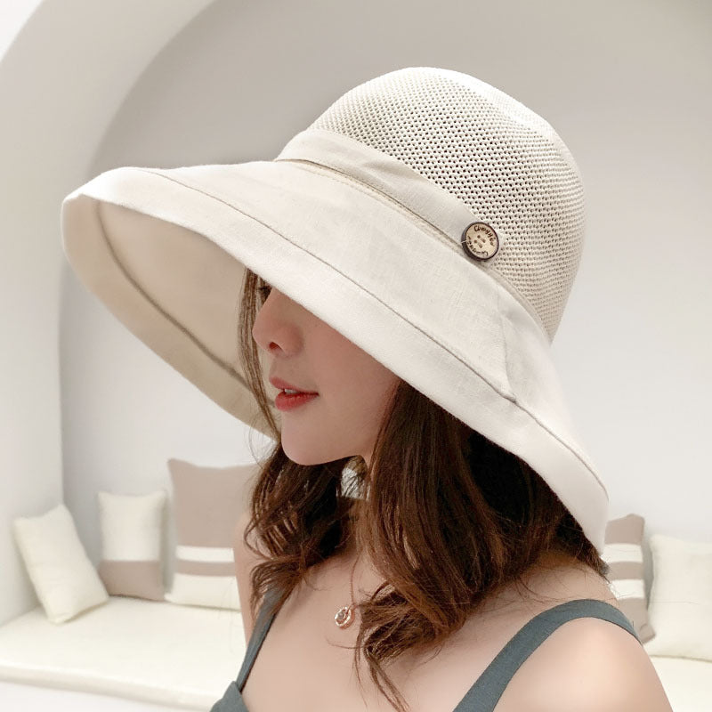Summer Bucket Hat Women's UV Protection Big Brim Sun Hat