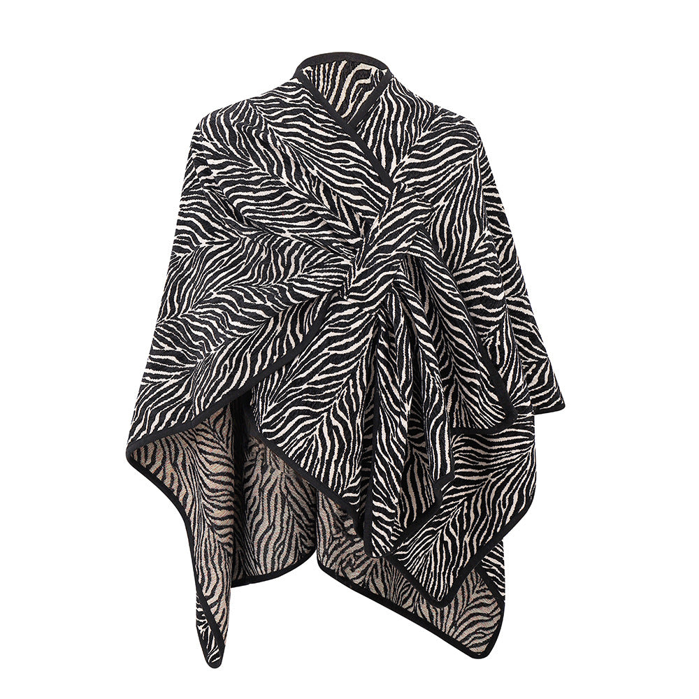 Winter New Pattern Buckle Shawl Thickened