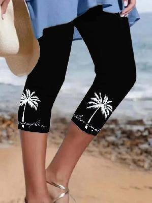 Ladies Fashion New 3d Printed Beach Yoga Pants