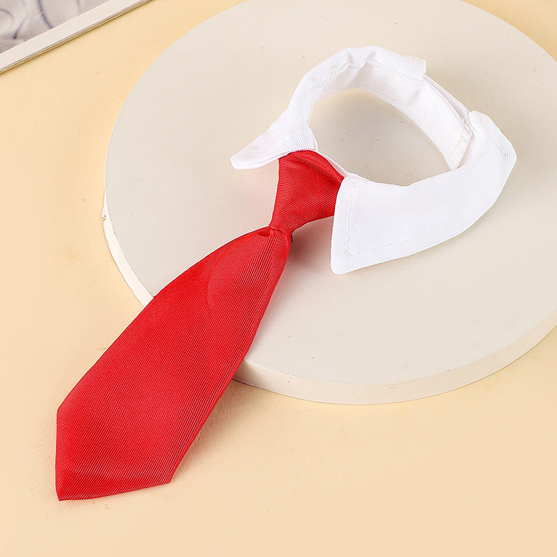 Christmas Dog Necktie, Adjustable Winter Snowflake Pattern Pet Tie Collar With Red Plaid For Small Medium Cat Dog Christmas Weddings Pet Tuxedo Outfit Decoration