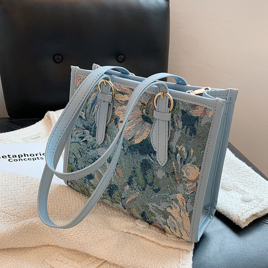 One-shoulder Armpit Bag Portable Oil Painting Tote