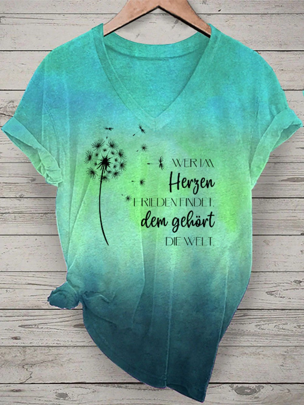 Women's V-neck Short-sleeved T-shirt