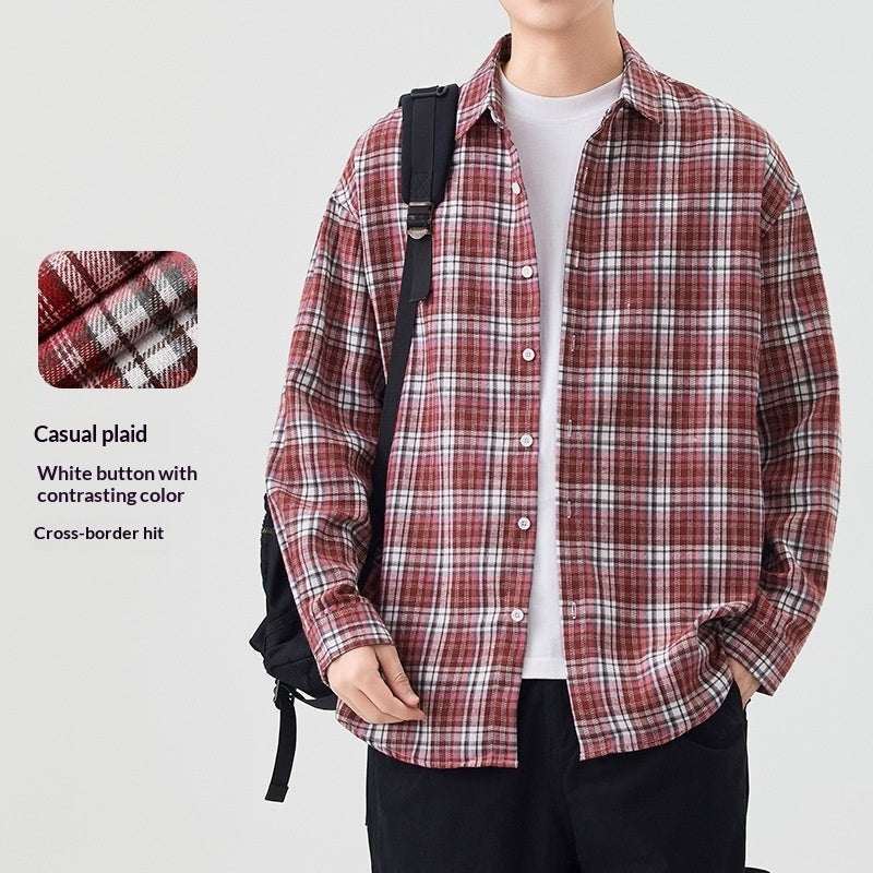 Men's Simple And Versatile Korean-style Casual Shirt