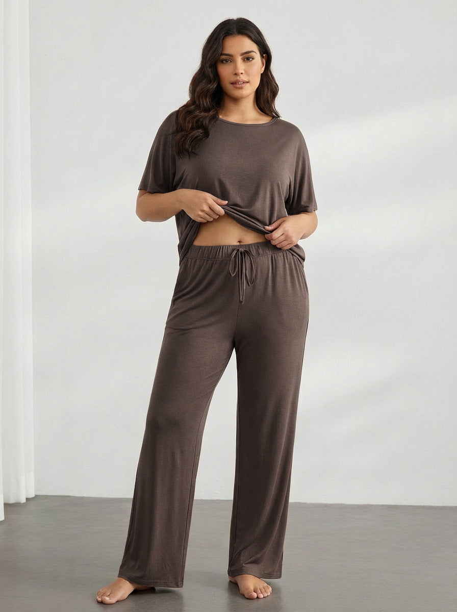 Best-selling Casual Long-sleeve Top And High-waisted Pants Set