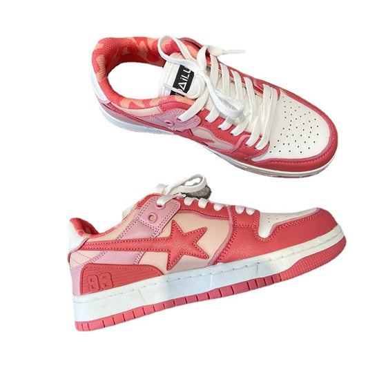 Girls' Heart Meteor Board Shoes Breathable