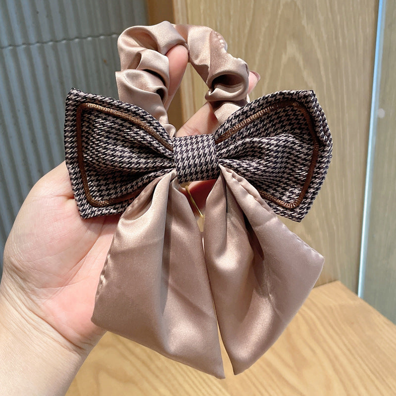 French Retro Style Letters Female Tie Hair Fashion Floating Headband Rope