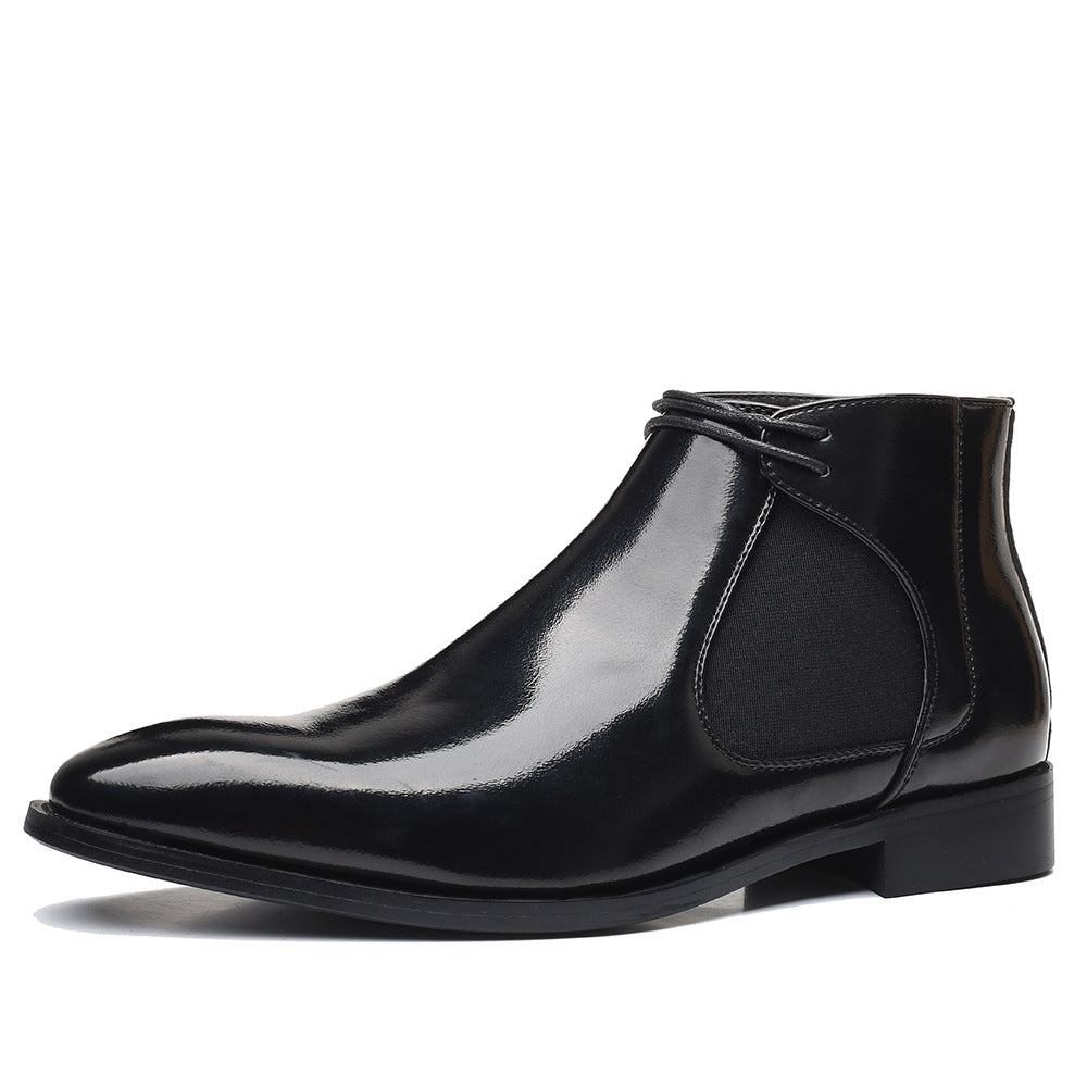 Pointed Small Leather Shoes Lightweight 48 Large Size Gentleman High Top