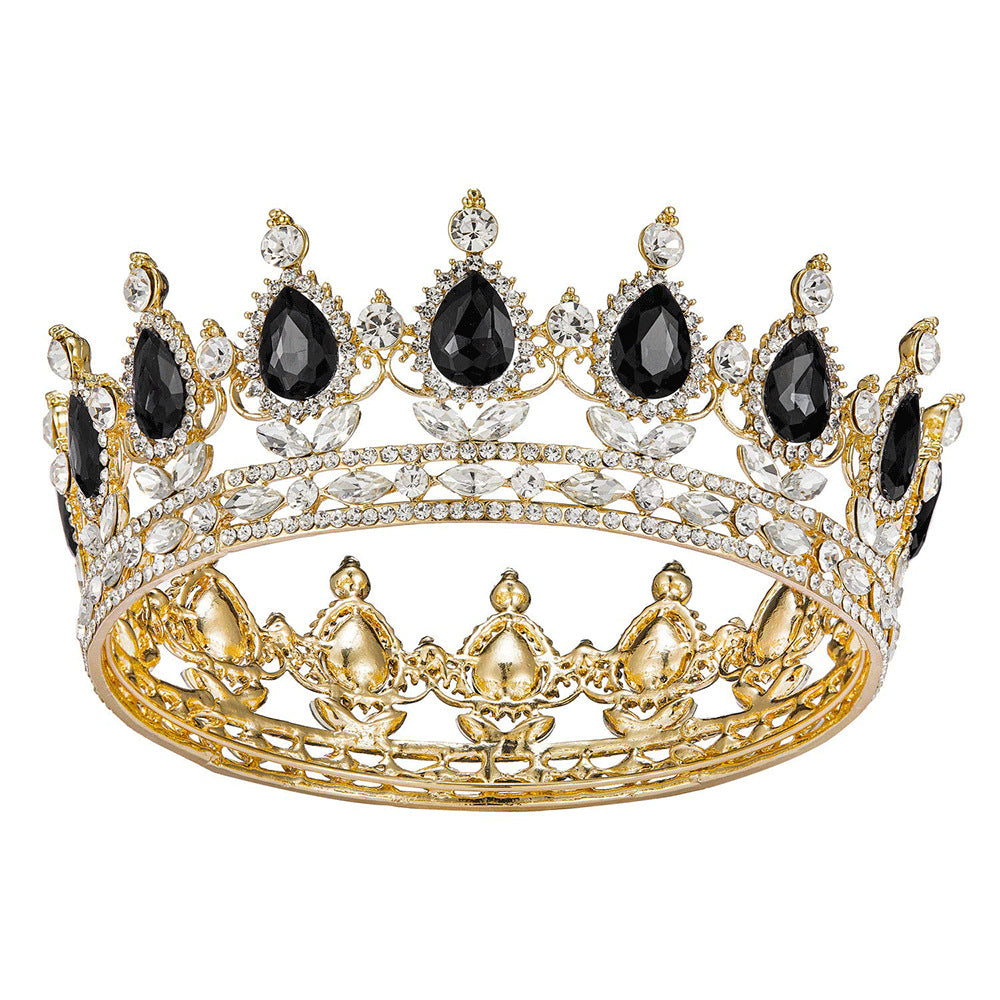 Baroque Diamond Bridal Crown Headdress