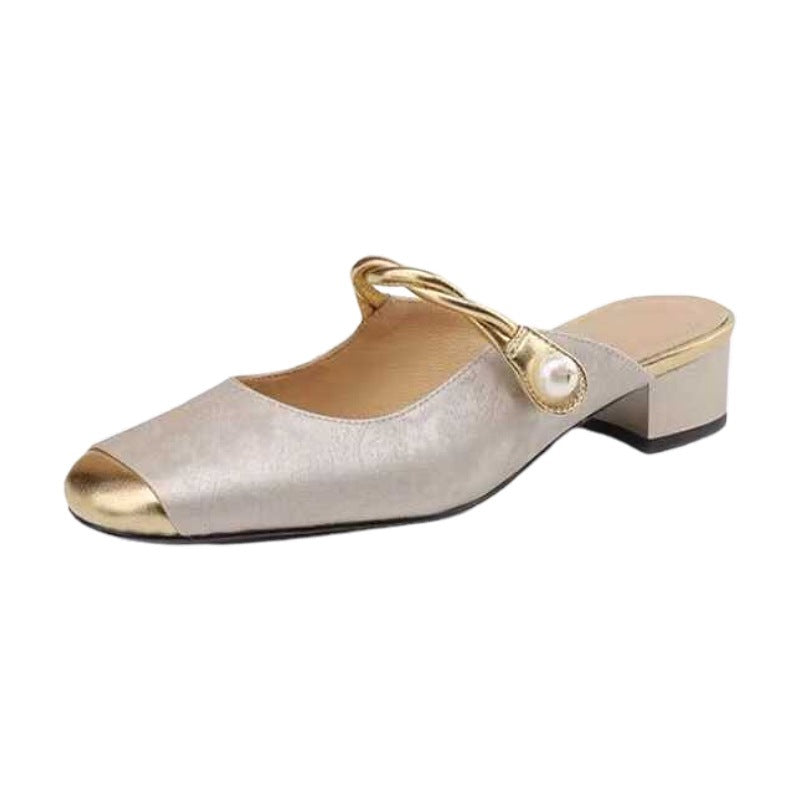 Women's Closed Toe Half Slippers