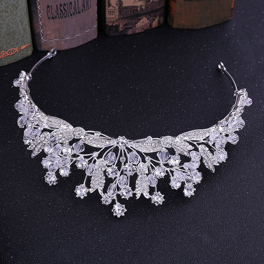Baroque Vintage Rhinestone Crown Handmade