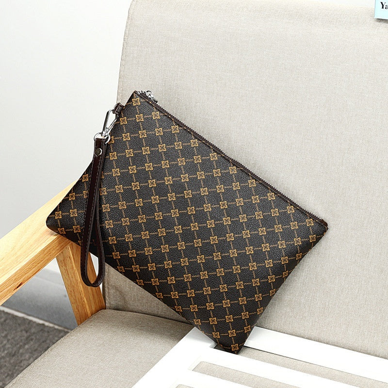 Herre Clutch Clutch Kuvertpakke Casual Ginghamternet