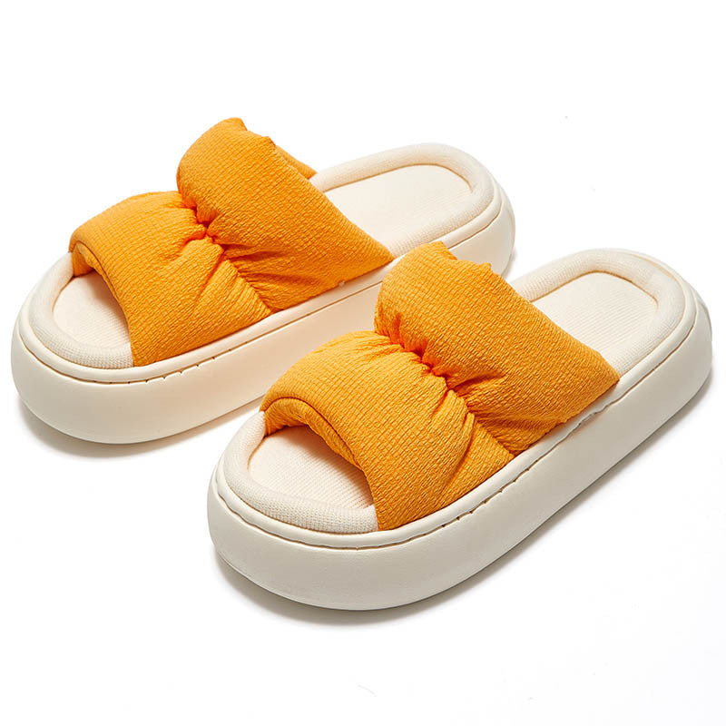 New Thick Bottom Fashion Simple Home Wear Elastic Rope Slippers