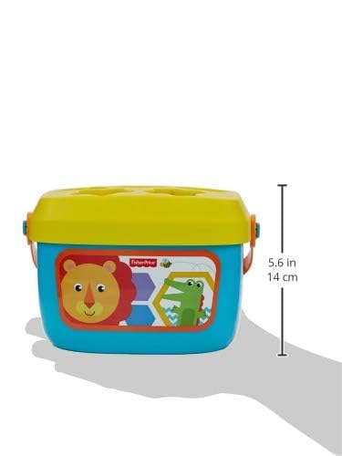 Fisher-Price Baby's First Building Blocks, babyleksak från 6 månader, 9 månader, plug-in-spel från 1 år, motorikleksak från 6 månader, sorteringsspel för baby med sorteringslåda, FFC84