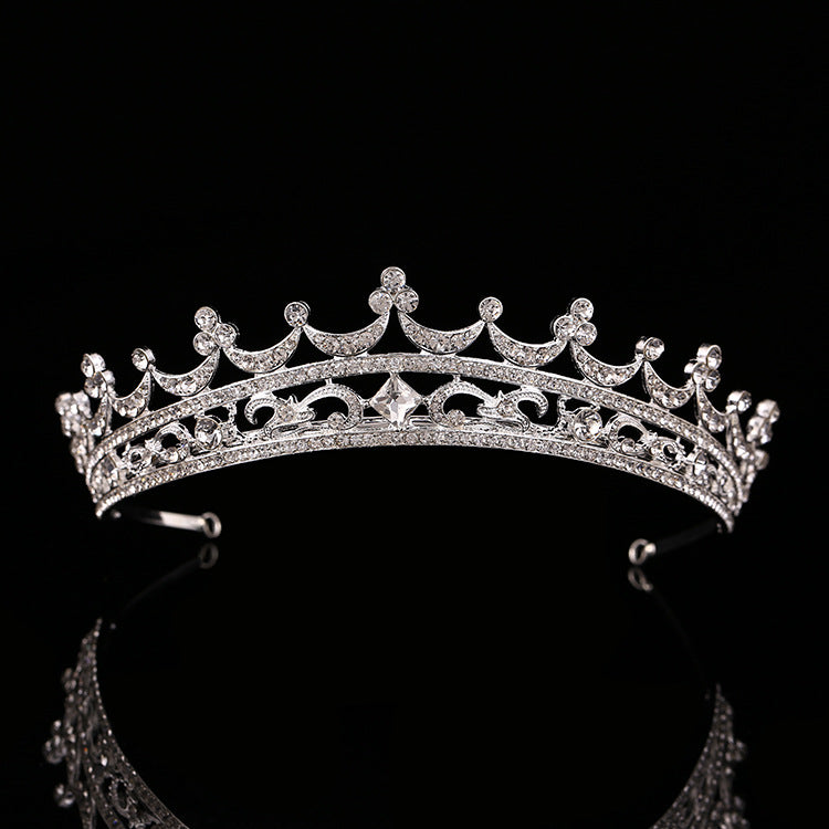 European and American Retro Bridal Crown Diamond Headband