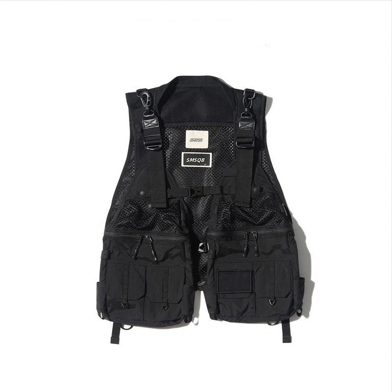 Outdoor Mechanical Style Multi-pocket Workwear Tactical Vest