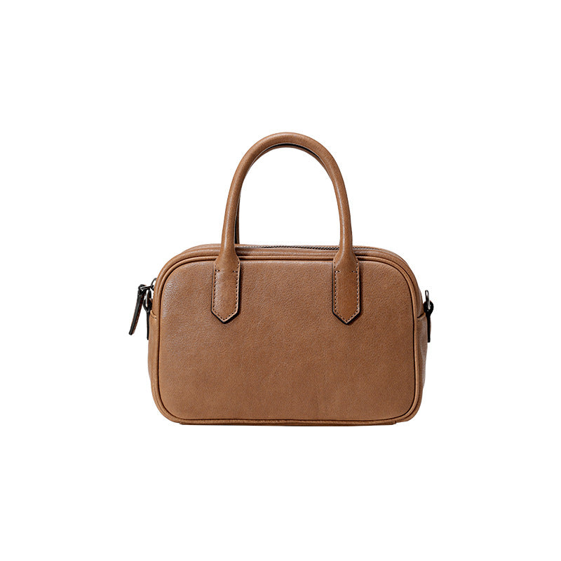 Commuter Single Shoulder Crossbody Leather Handbag For Women