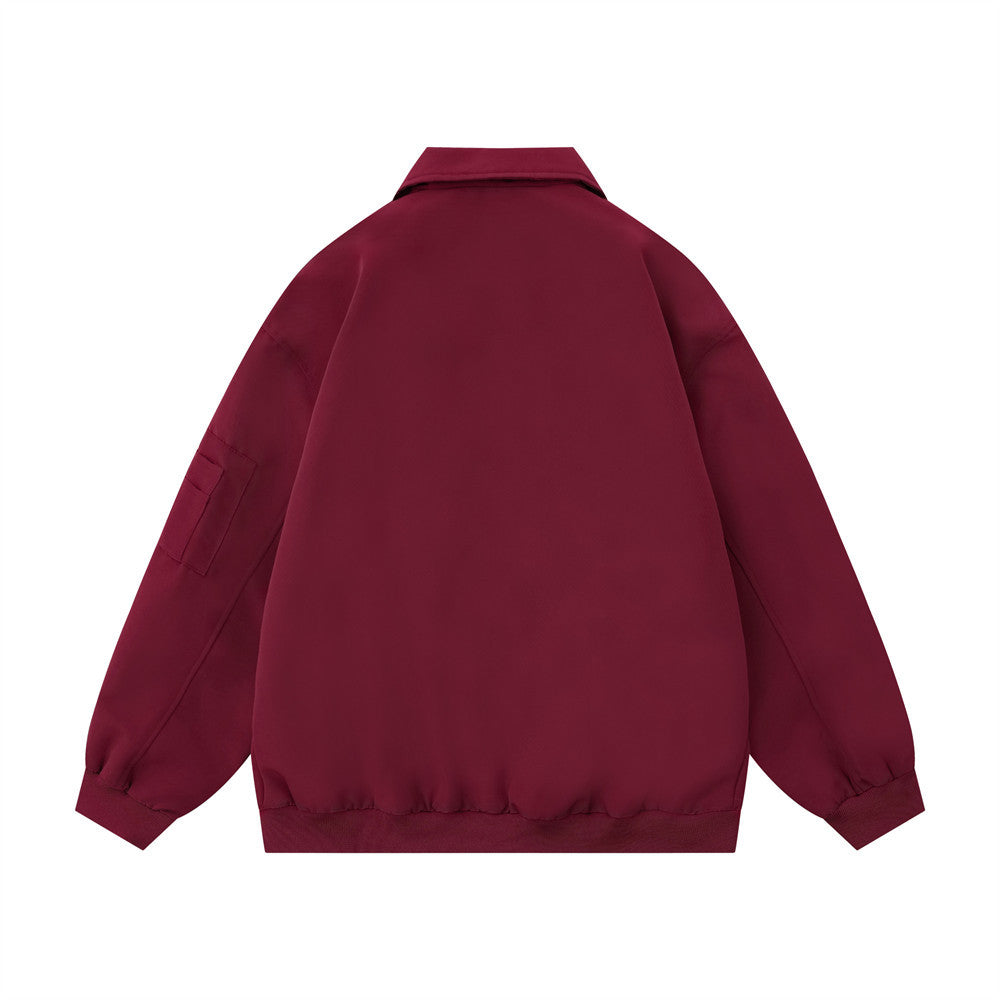Men's Irregular Stitching Solid Color Baggy Coat